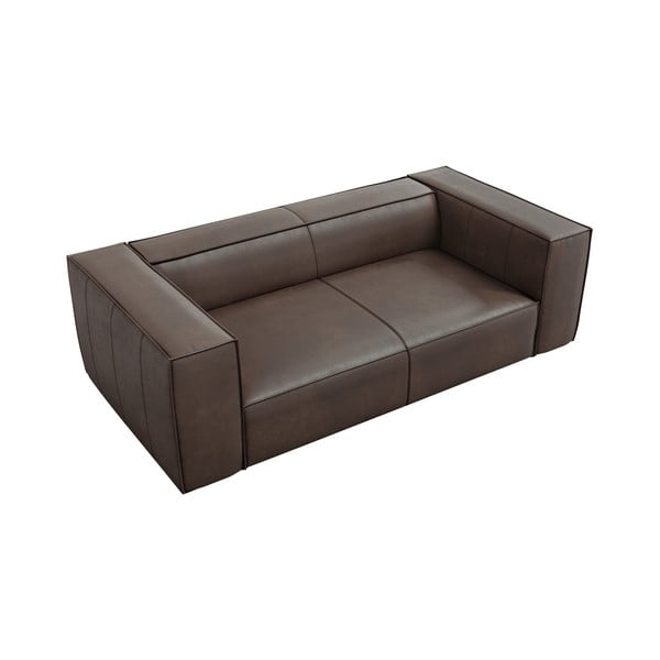 Canapea maro cu tapițerie din piele 212 cm Madame – Windsor & Co Sofas-image-3