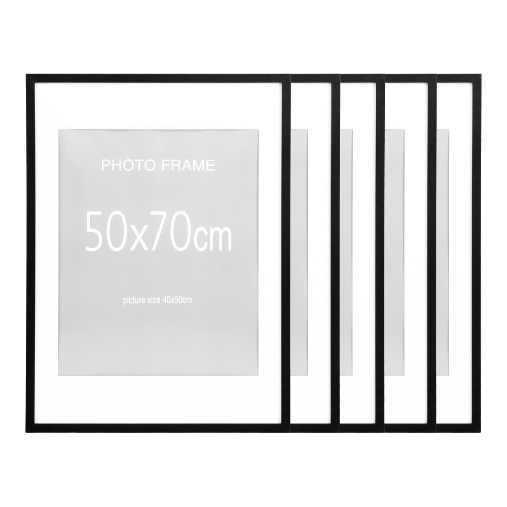 Rame negre 5 buc. 50x70 cm Marbella – House Nordic