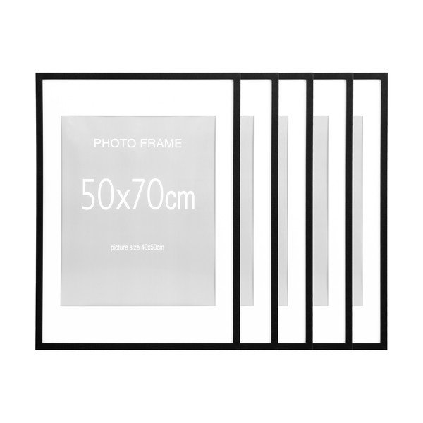 Rame negre 5 buc. 50x70 cm Marbella – House Nordic