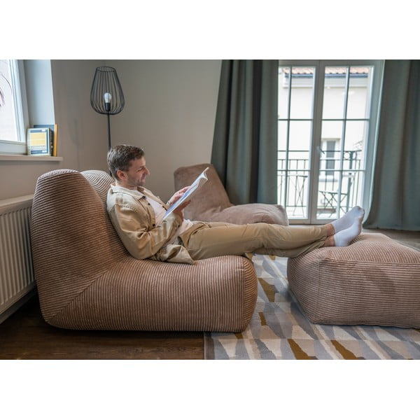 Fotoliu bean bag grej Tube 100 – SLOWDOWN-image-1