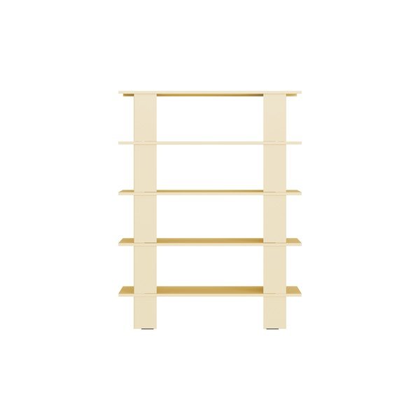 Bibliotecă galbenă din metal 120x156x37 cm Hes – noo.ma-image-3