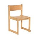 Scaun de dining în culoare naturală stivuibil cu aspect de lemn de stejar Forma – Hübsch