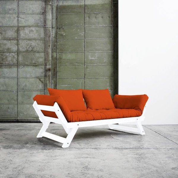 Canapea extensibilă Karup Bebop White/Orange-image-1