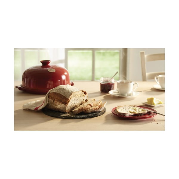 Formă rotundă din ceramică pentru copt pâine Emile Henry, negru-image-4