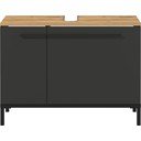 Dulap gri închis sub chiuvetă cu aspect de stejar 80x59 cm Yonkers - Germania