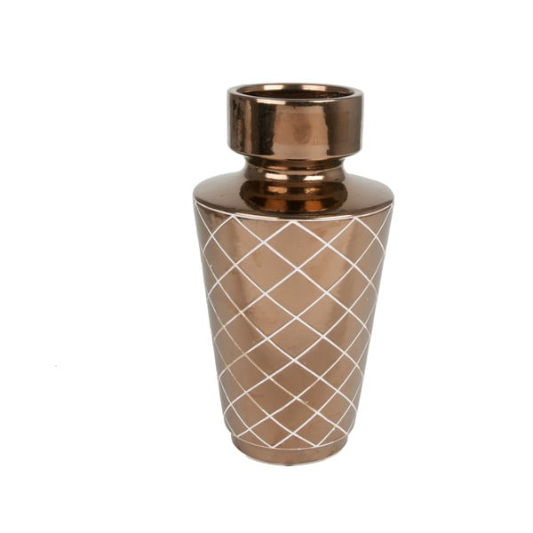 Vază PT LIVING Carved Diamonds, auriu