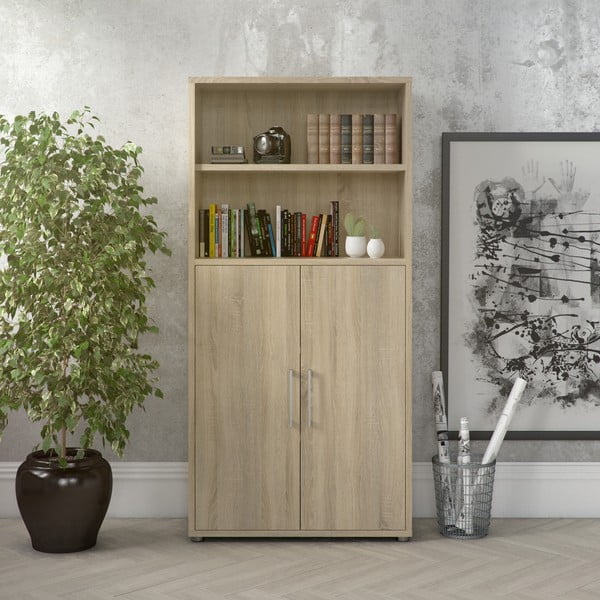 Bibliotecă modulară  cu aspect de lemn de stejar 89x189 cm Prima – Tvilum-image-1
