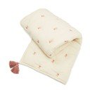 Pătură pentru copii, galben-deschis/roz din bumbac organic matlasată 90x120 cm Bows – Cam Cam Copenhagen