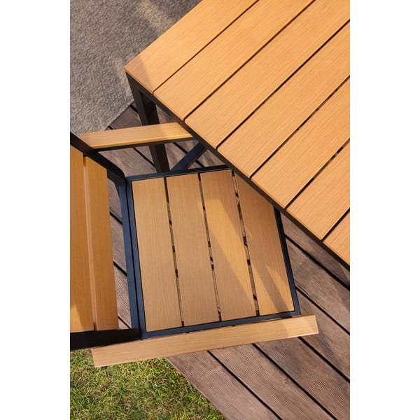 Set de dining pentru grădină în culoare naturală pentru patru persoane Nova – Bonami Selection-image-3