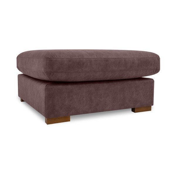 Taburet maro închis cu tapițerie din imitație de piele Hamburg – Scandic-image-4