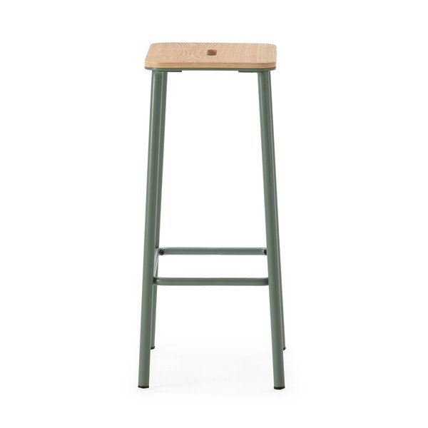 Set de scaune de bar verde 2 buc. (înălțime șezut 65 cm) Abba – Marckeric-image-3