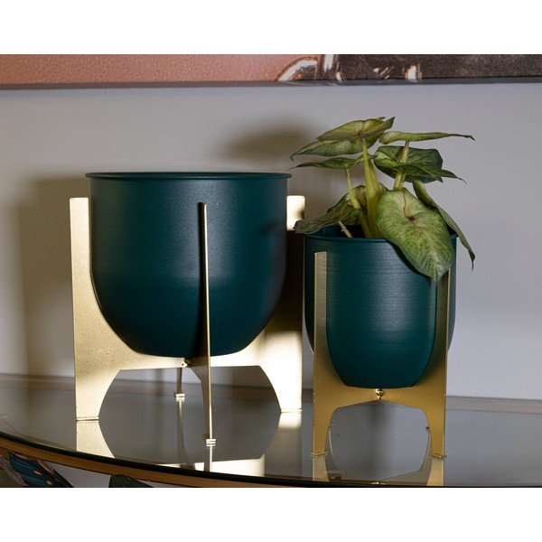 Ghivece decorative 2 buc. din metal ø 24 cm Grent Shet – Mauro Ferretti-image-1