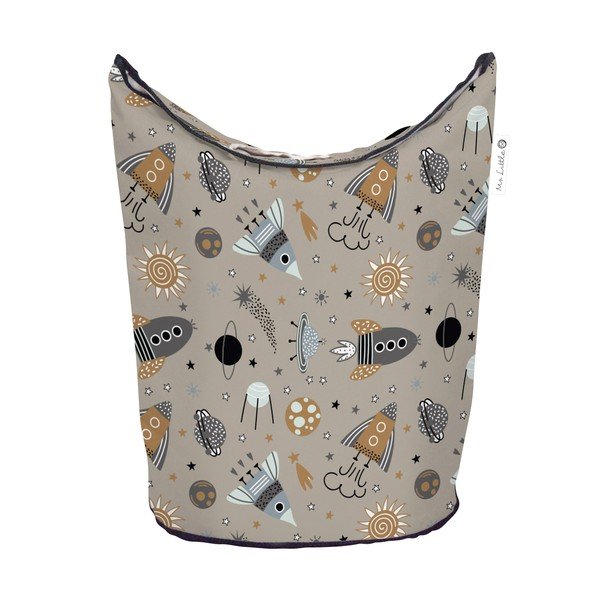 Coș de depozitare pentru copii din țesătură bej Cosmos - Butter Kings-image-2