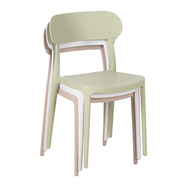Scaune de dining verde-deschis 2 buc. din plastic – Ixia-image-3