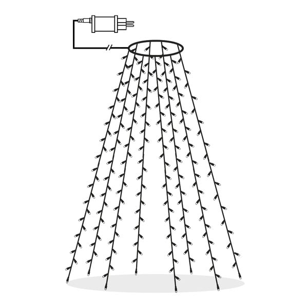 Ghirlandă luminoasă cu 160 becuri, lungime 200 cm Serie LED – Star Trading-image-4