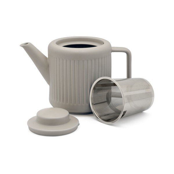 Ceainic gri cu filtru din porțelan 1,2 l Skagen – Bredemeijer-image-2
