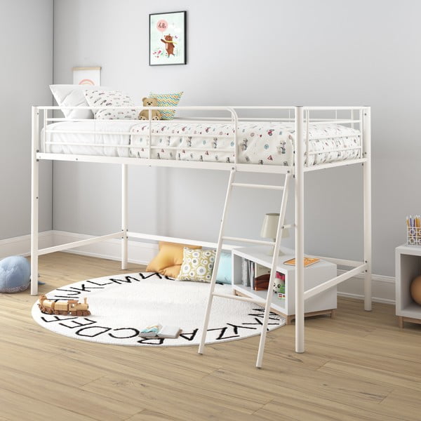 Pat pentru copii  alb înalt 90x200 cm Jodie – Støraa-image-2