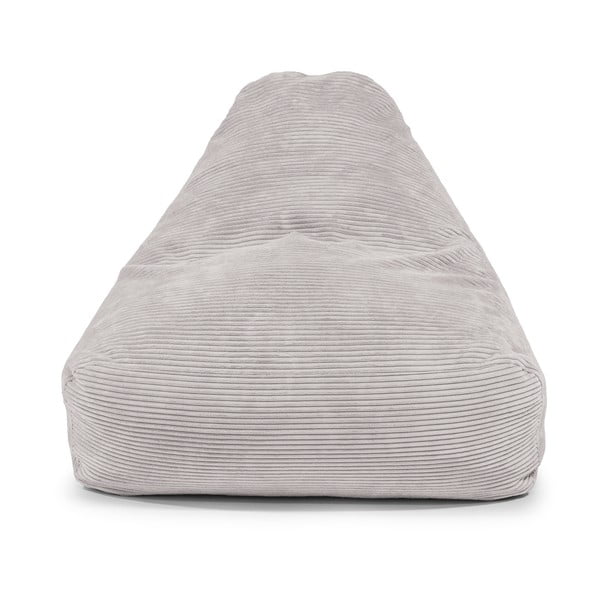 Fotoliu bean bag gri închis cu tapițerie din catifea reiată Snug 100 – SLOWDOWN-image-1