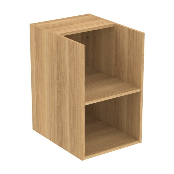 Dulap de baie în culoare naturală scund/suspendat cu aspect de lemn de stejar 40x63 cm i.Life B – Ideal Standard-image-1