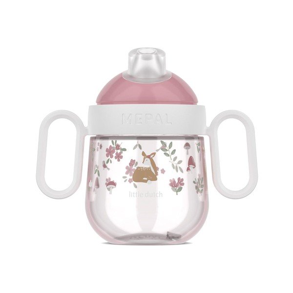 Cană pentru copii roz-deschis din plastic 200 ml Fairy Garden – Mepal-image-3