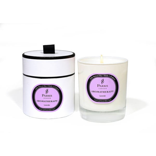 Lumânare parfumată Parks Candles London Aromatherapy, aromă de lavandă, durată ardere 45 ore