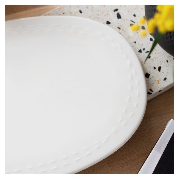 Farfurie din porțelan Villeroy & Boch Like It's my moment, 30 x 20 cm, alb-image-1