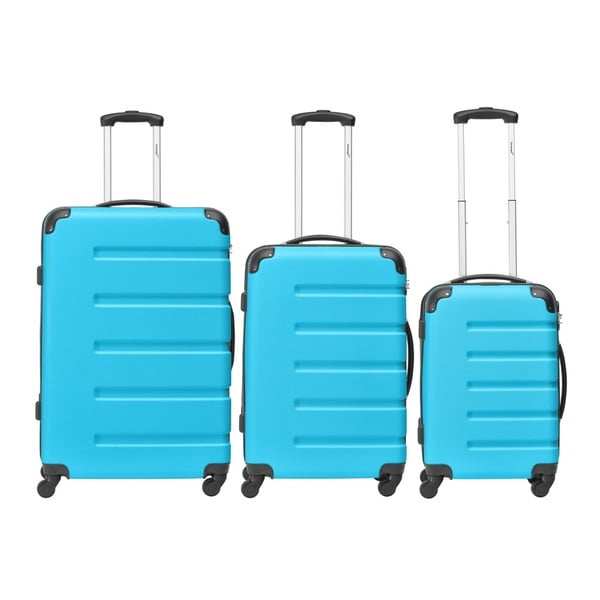 Set 3 trolere Packenger, albastru