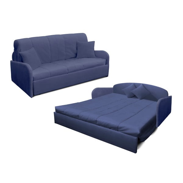 Canapea extensibilă cu 3 locuri 13Casa Paul, albastru gri-image-1