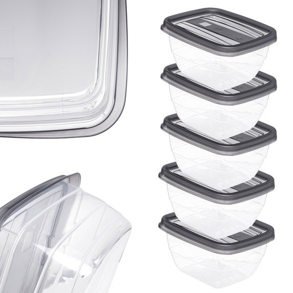 Caserole 5 buc. pentru mâncare Vedo – Curver-image-1