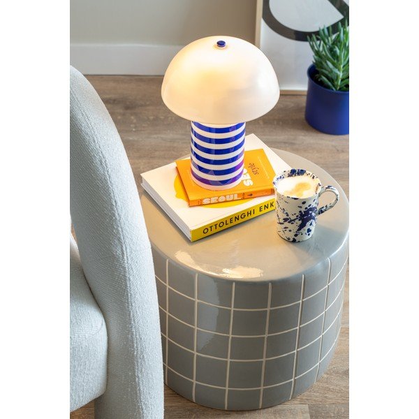 Măsuță auxiliară rotundă din ceramică ø 42 cm Retro Tiles – Leitmotiv-image-1