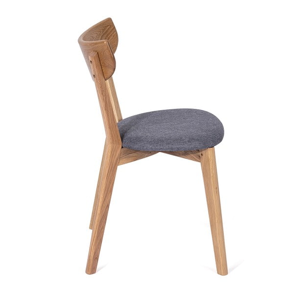 Scaun de sufragerie din stejar cu șezut gri Arch - Bonami Selection-image-1