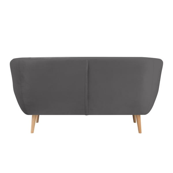 Canapea cu 2 locuri Mazzini Sofas AMELIE, gri-image-3