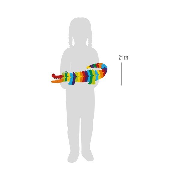 Puzzle din lemn Legler Crocodile ABC-image-1