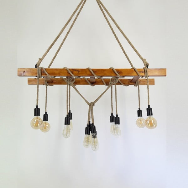 Plafonieră din lemn masiv de pin Merdiven-image-4