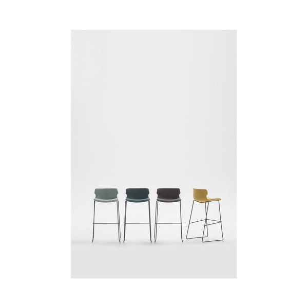 Set 4 scaune bar Marckeric Cala, galben-image-2
