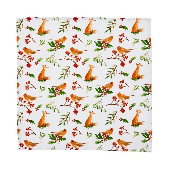 Set 4 șervețele din bumbac Cooksmart ® A Winters Tale, 45 x 45 cm-image-1
