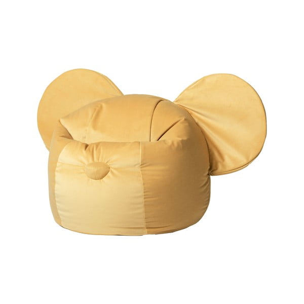Fotoliu puf pentru copii galben Ears – The Brooklyn Kids