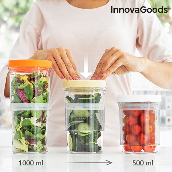 Set 3 recipiente reglabile InnovaGoods-image-2