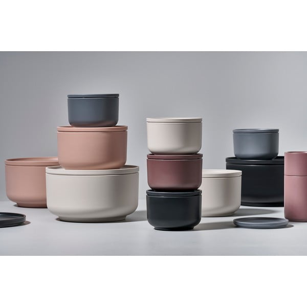 Bol servire cu capac Zone Peili, 500 ml, gri-image-2