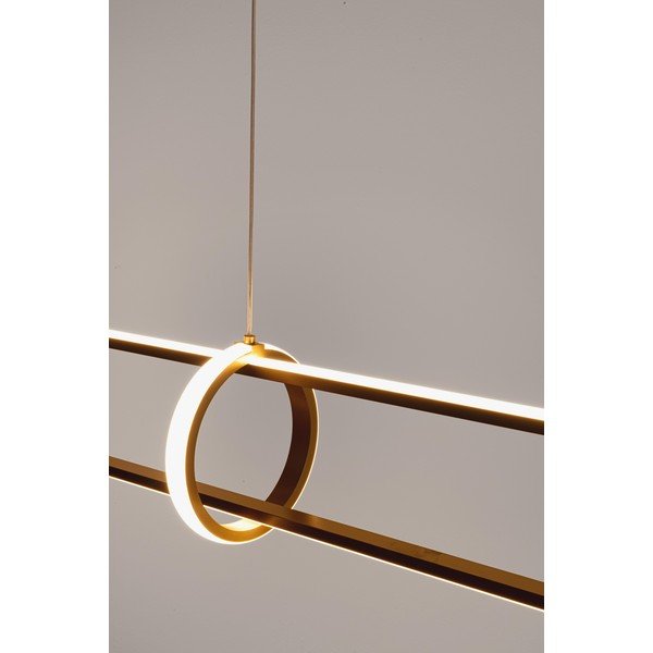 Lustră aurie LED din metal Alken – Bizzotto-image-1