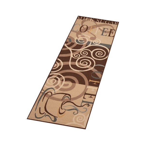 Covor de bucătărie / traversă Zala Living Coffee Ornament, 67 x 180 cm, maro-image-1