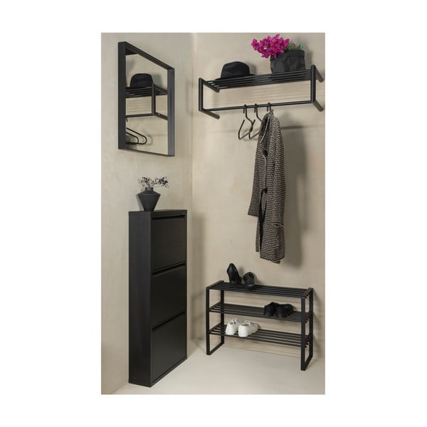 Pantofar negru din metal 70x48,5x29 cm Rex – Spinder Design-image-3