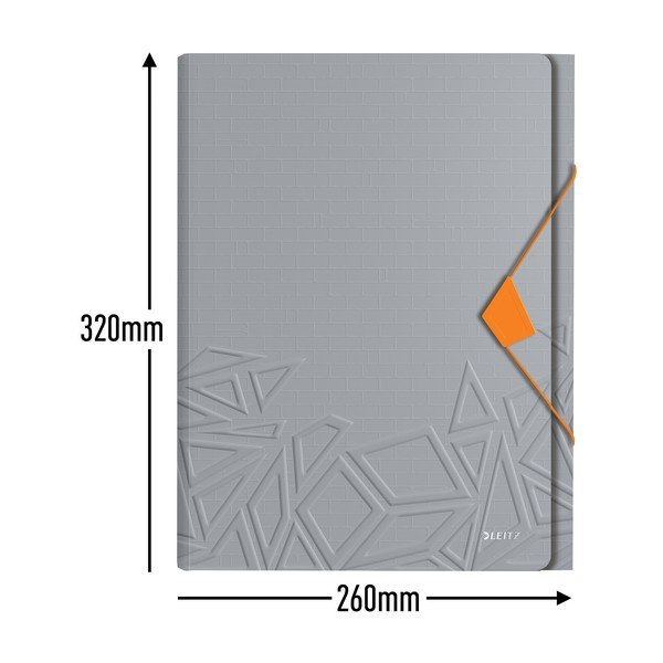 Mapă compartimentată Leitz, gri-image-3