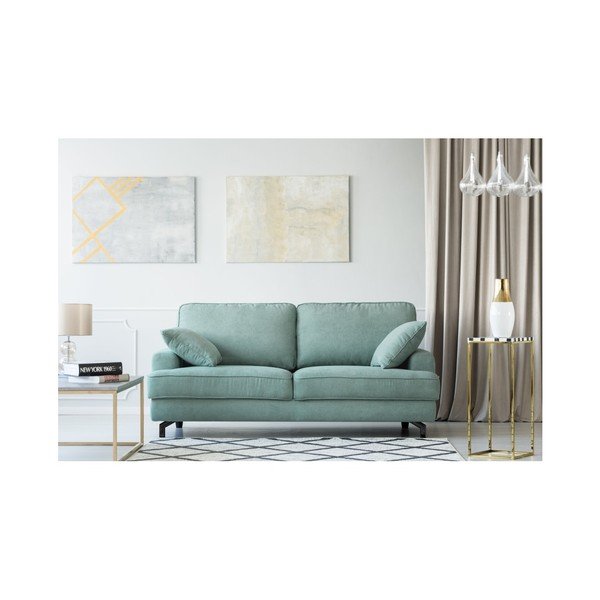 Canapea cu 3 locuri Kooko Home Salsa, verde deschis -image-4