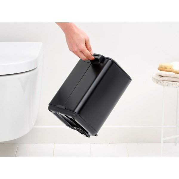 Coș de gunoi negru mat cu pedală din oțel 4 l Bo – Brabantia-image-2