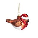 Ornament de Crăciun lucrat manual din sticlă 5 cm Robin – Sass & Belle