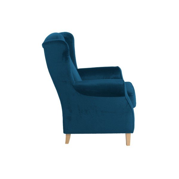 Fotoliu Max Winzer Lorris Velour Petrol, albastru petrol-image-1