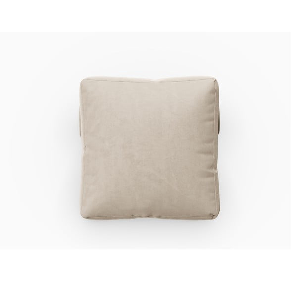 Pernă pentru canapea modulară bej cu tapițerie din catifea Rome Velvet - Cosmopolitan Design-image-1