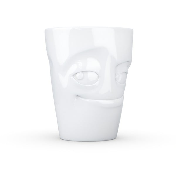 Cană din porțelan cu mâner șarlatan, 58products, alb-image-3