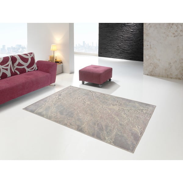 Covor din viscoză Universal Margot Marble, 140 x 200 cm, gri-bej-image-1